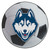 University of Connecticut - UConn Huskies Soccer Ball Mat Husky Primary Logo White