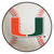 University of Miami - Miami Hurricanes Baseball Mat U Primary Logo White