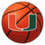 University of Miami - Miami Hurricanes Basketball Mat U Primary Logo Orange