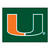 University of Miami - Miami Hurricanes All-Star Mat U Primary Logo Green