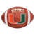 University of Miami - Miami Hurricanes Football Mat U Primary Logo Brown