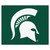 Michigan State University - Michigan State Spartans Tailgater Mat Spartan Primary Logo Green
