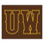 University of Wyoming - Wyoming Cowboys Tailgater Mat "UW" Logo Brown