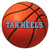 University of North Carolina at Chapel Hill - North Carolina Tar Heels Basketball Mat "Tar Heel" Logo Orange