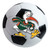 University of Miami - Miami Hurricanes Soccer Ball Mat "Sebastian the Ibis" Logo White