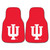Indiana University - Indiana Hooisers 2-pc Carpet Car Mat Set IU Trident Primary Logo Crimson