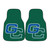Georgia College - Georgia College Bobcats 2-pc Carpet Car Mat Set "GC" Logo Green