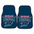 Howard University - Howard Bison 2-pc Carpet Car Mat Set Bison with Wordmark Primary Logo Navy