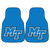 Middle Tennessee State University - Middle Tennessee Blue Raiders 2-pc Carpet Car Mat Set "Italic MT" Logo Blue