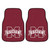 Mississippi State University - Mississippi State Bulldogs 2-pc Carpet Car Mat Set M State Primary Logo Maroon