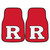Rutgers University - Rutgers Scarlett Knights 2-pc Carpet Car Mat Set "Block R" Logo Red