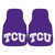 Texas Christian University - TCU Horned Frogs 2-pc Carpet Car Mat Set TCU Primary Logo Purple