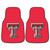 Texas Tech University - Texas Tech Red Raiders 2-pc Carpet Car Mat Set Double T Primary Logo Red