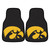 University of Iowa - Iowa Hawkeyes 2-pc Carpet Car Mat Set Tigerhawk Primary Logo Black