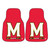 University of Maryland - Maryland Terrapins 2-pc Carpet Car Mat Set M Primary Logo Red