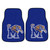 University of Memphis - Memphis Tigers 2-pc Carpet Car Mat Set M Tiger Primary Logo Blue