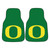 University of Oregon - Oregon Ducks 2-pc Carpet Car Mat Set O Primary Logo Green