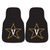 Vanderbilt University - Vanderbilt Commodores 2-pc Carpet Car Mat Set V Star Primary Logo Black