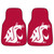 Washington State University - Washington State Cougars 2-pc Carpet Car Mat Set WSU Primary Logo Red