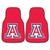 University of Arizona - Arizona Wildcats 2-pc Carpet Car Mat Set Block A Primary Logo Red