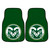 Colorado State University - Colorado State Rams 2-pc Carpet Car Mat Set "Ram" Logo Green