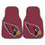 Arizona Cardinals 2-pc Carpet Car Mat Set Cardinal Head Primary Logo Red