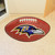 Baltimore Ravens Football Mat Raven Head Primary Logo Brown