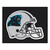 Carolina Panthers Tailgater Mat Panthers Helmet Logo Black