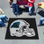 Carolina Panthers Tailgater Mat Panthers Helmet Logo Black