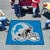 Detroit Lions Tailgater Mat Lions Helmet Logo Blue