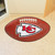 Kansas City Chiefs Football Mat KC Arrow Primary Logo Brown