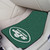 New York Jets 2-pc Carpet Car Mat Set Oval Jets Primary Logo Green