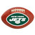 New York Jets Football Mat Oval Jets Primary Logo Brown