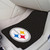 Pittsburgh Steelers 2-pc Carpet Car Mat Set Steeler Primary Logo Black