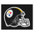 Pittsburgh Steelers Tailgater Mat Steelers Helmet Logo Black