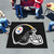 Pittsburgh Steelers Tailgater Mat Steelers Helmet Logo Black