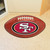 San Francisco 49ers Football Mat Oval SF Primary Logo Brown