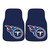 Tennessee Titans 2-pc Carpet Car Mat Set Flaming T Primary Logo Navy