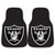 Las Vegas Raiders 2-pc Carpet Car Mat Set Raider Shield Primary Logo Black