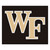 Wake Forest University - Wake Forest Demon Deacons Tailgater Mat WF Primary Logo Black