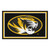 University of Missouri - Missouri Tigers 4x6 Rug Tiger Head Primary Logo Black