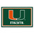 University of Miami - Miami Hurricanes 4x6 Rug U Primary Logo Green