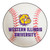 Western Illinois University - Western Illinois Leathernecks Baseball Mat "Bulldog & Wordmark" Logo White