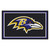 Baltimore Ravens 4x6 Rug Raven Head Primary Logo Black