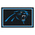 Carolina Panthers 4x6 Rug Panther Primary Logo Black