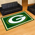 Green Bay Packers 5x8 Rug G Primary Logo Green