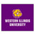 Western Illinois University - Western Illinois Leathernecks Tailgater Mat "Bulldog & Wordmark" Logo Black