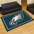 Philadelphia Eagles 5x8 Rug Eagle Head Primary Logo Green