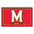 University of Maryland - Maryland Terrapins 4x6 Rug M Primary Logo Red