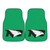 University of North Dakota - North Dakota Fighting Hawks 2-pc Carpet Car Mat Set "ND Hawk" Logo Green